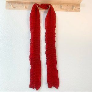 NWOT✨RUBY RED Ruffle Scarf 🧣